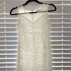White Lace and Net Dress